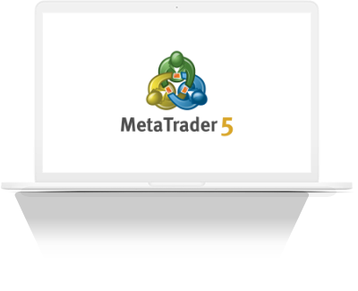 Computer Mockup width MetaTrader Logo